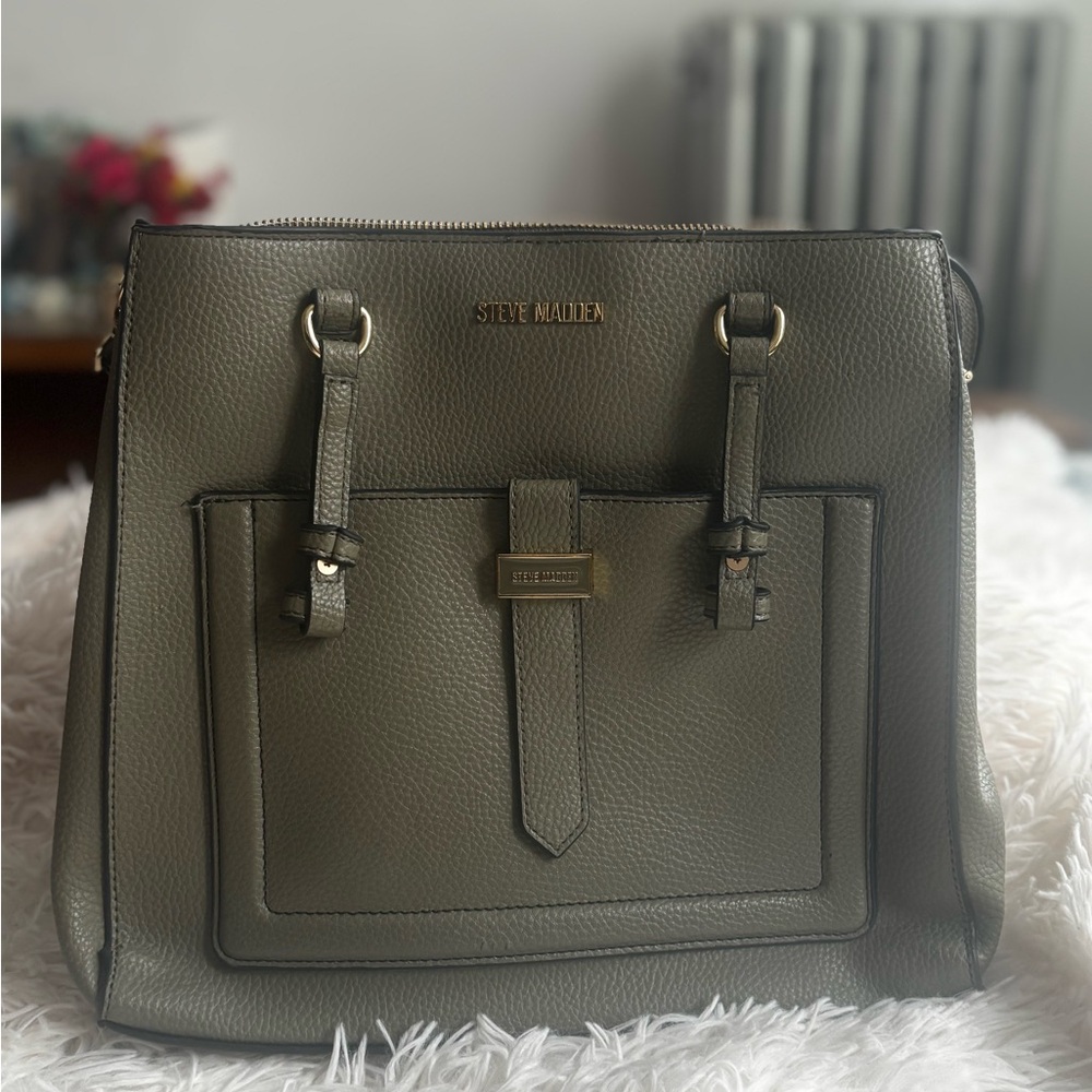 Sold: Steve Madden Olive Green Tote Bag